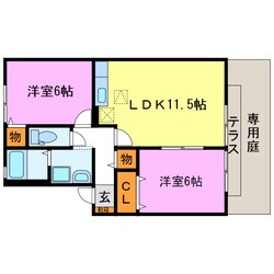 クラジールヤマザキの物件間取画像